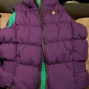 Little Pony girl's Ralph Lauren Down Polo Vest